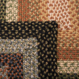 Alfombra redonda reversible de 3' x 3' colección trenzada BRD308A