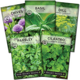 Colección de 5 Semillas de Hierbas - Sow Right Seeds