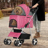 Carrito para mascotas MoNiBloom 3 en 1 con transportín desmontable
