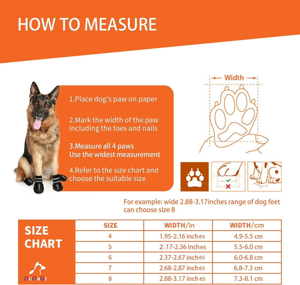 Zapatos para perros grandes, botas de perro y protectores de patas para pavimento caliente de nieve de invierno, botines antideslizantes para senderismo, caminar, botines impermeables transpirables y reflectantes para perros de tamaño grande, 4 unidades