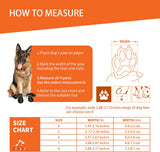Zapatos para perros grandes, botas de perro y protectores de patas para pavimento caliente de nieve de invierno, botines antideslizantes para senderismo, caminar, botines impermeables transpirables y reflectantes para perros de tamaño grande, 4 unidades