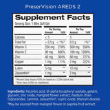 Suplemento de vitaminas y minerales para ojos
