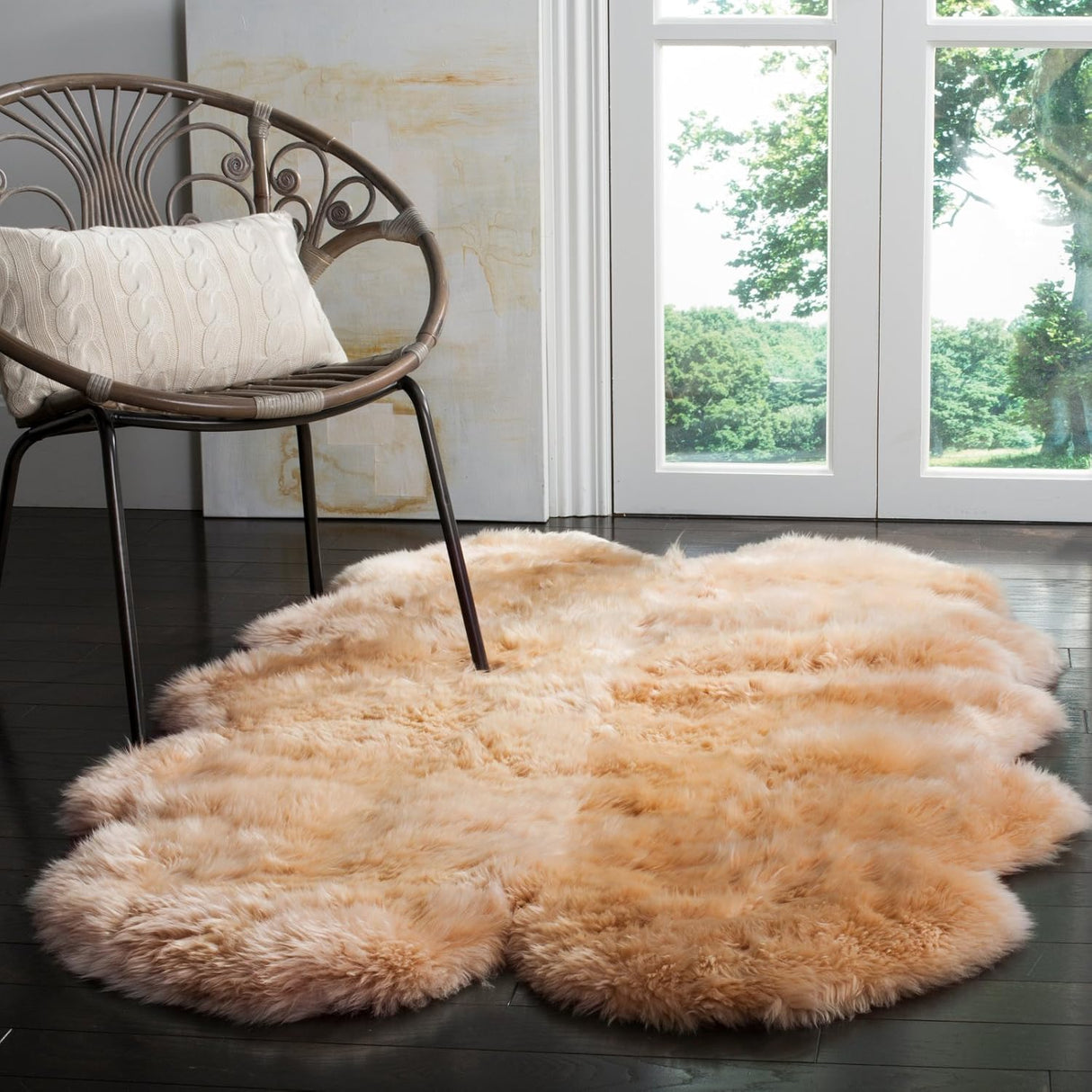 Alfombra Runner de Piel de Oveja, SAFAVIEH, Hecha a Mano, SHS121B
