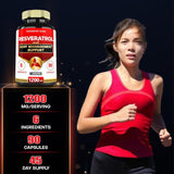 Suplemento de resveratrol trans con semilla de uva 90 und