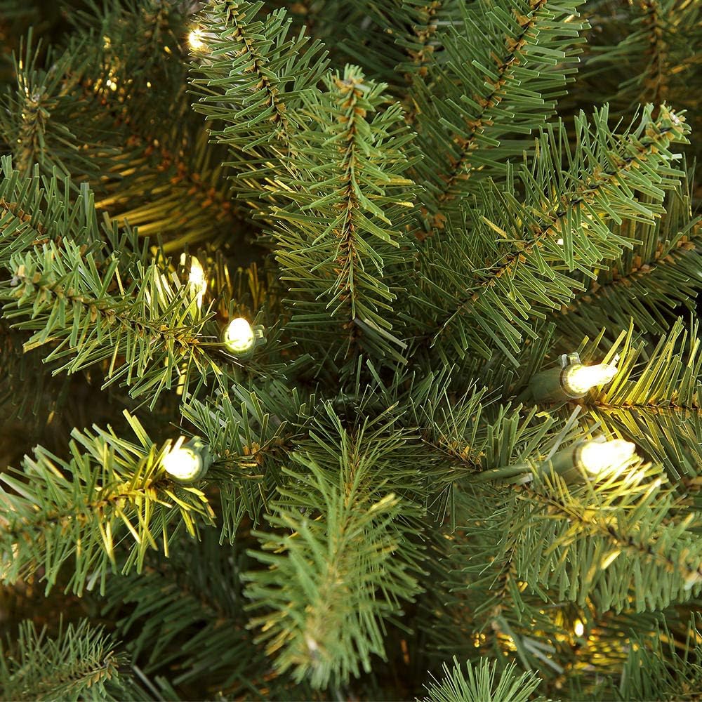 Árbol de Navidad Artificial Slim Fraser Fir Preiluminado 9 pies