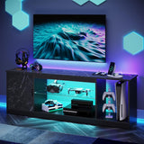 Bestier Soporte TV LED con enchufes, estante ajustable 58