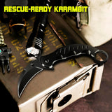 Cuchillo Karambit Táctico de Resorte para Caza y Camping