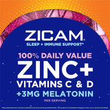 Zicam Sueño + apoyo inmunológico. Suplemento de zinc 79 unid