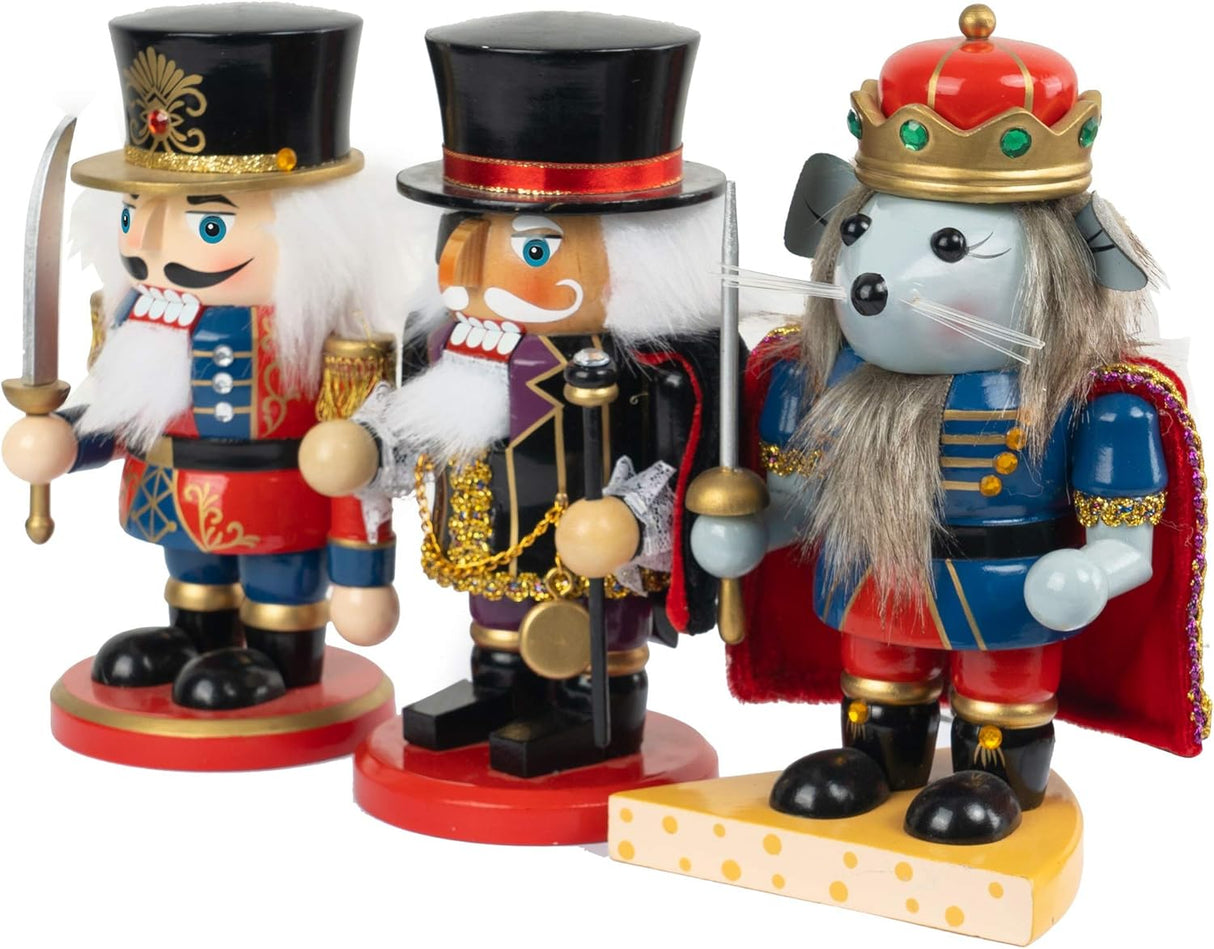 Figuras de Nutcrackers FUNPENY, 7'' Soldado y Pirata, 3 Pzs
