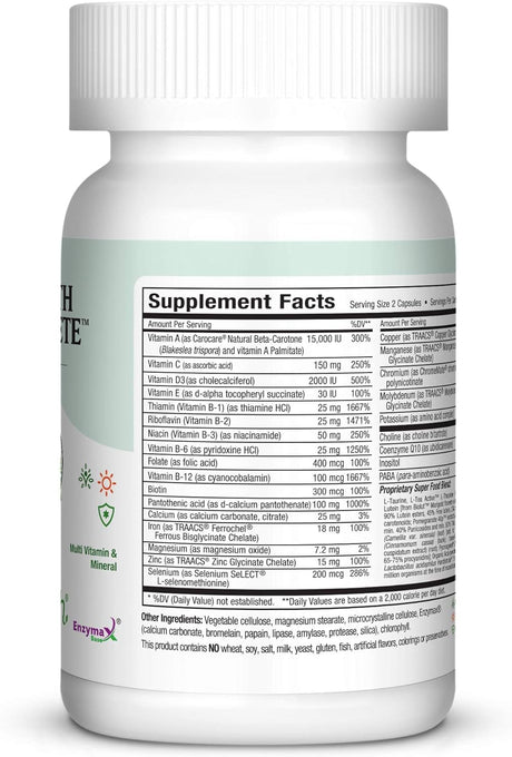 Maxi Health Two Complete - Multivitaminas y Minerales 60 Cáp