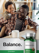 Suplemento de Raíz de Ashwagandha Horbaach 1380mg, 180 Cápsulas