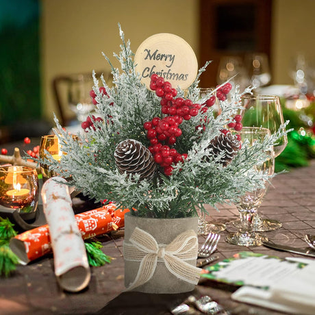 Árbol de Navidad pequeño, marca desconocida, 9 artificial, 2PCS.