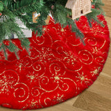 Funda de árbol de Navidad, decorativa, con copos de nieve, 78cm