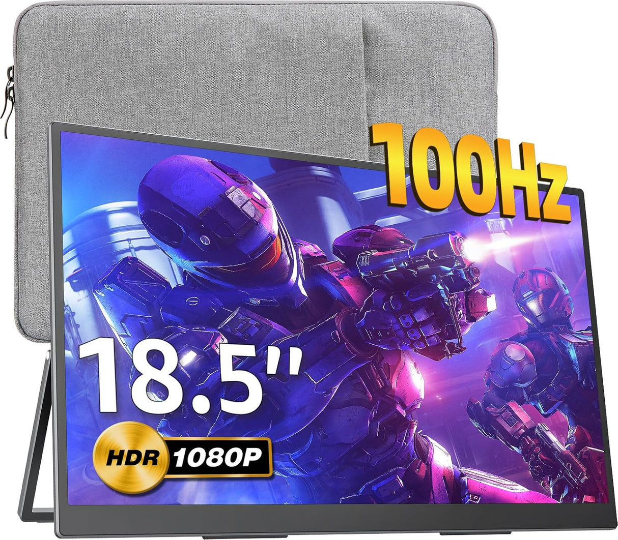 Monitor portátil 18.5 1080P 100Hz USB-C HDMI VESA para juegos