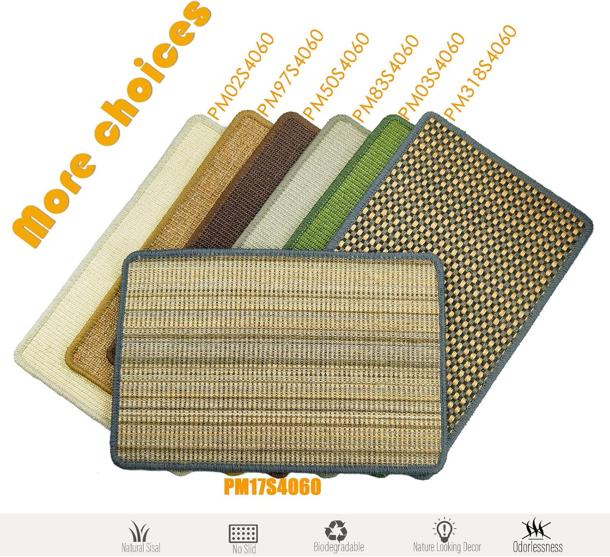 Tapete rascador para gatos de interior con cintas de velcro