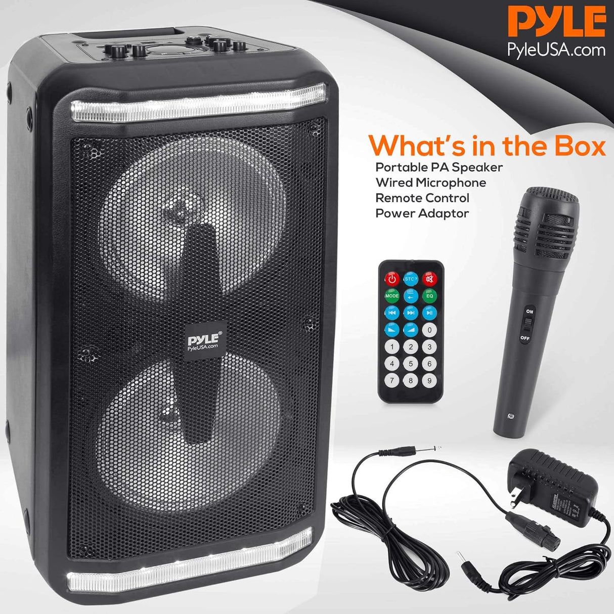 Parlante con Bluetooth sistema de micrófono 500W PPHP266B.5