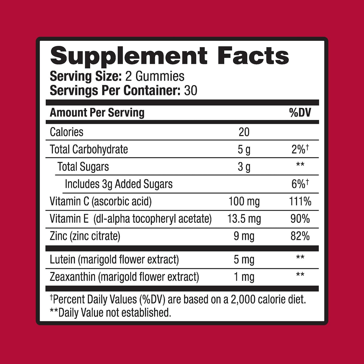 Comprimidos suplemento vitamínico y mineral para ojos Ocuvite