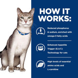 Alimento de gato seca para dieta veterinaria