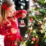 Adornos Navideños Personalizados Jewelstruck para 6 Nombres