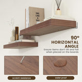 Estantes Flotantes de Madera, Rustic, Set de 2, 36'' x 12