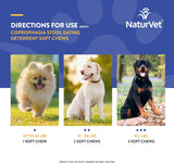 Vitaminas ayuda al masticado blando de Naturvet para perros