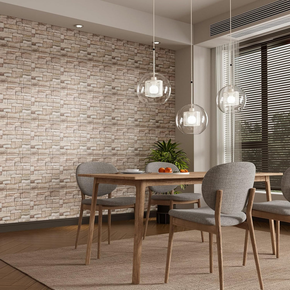 Paneles de Pared 3D Autoadhesivos, Marca Desconocida, 40PCS