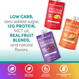 Smoothie de Proteínas Wellness Diseñador, 12u, Sin Azúcar