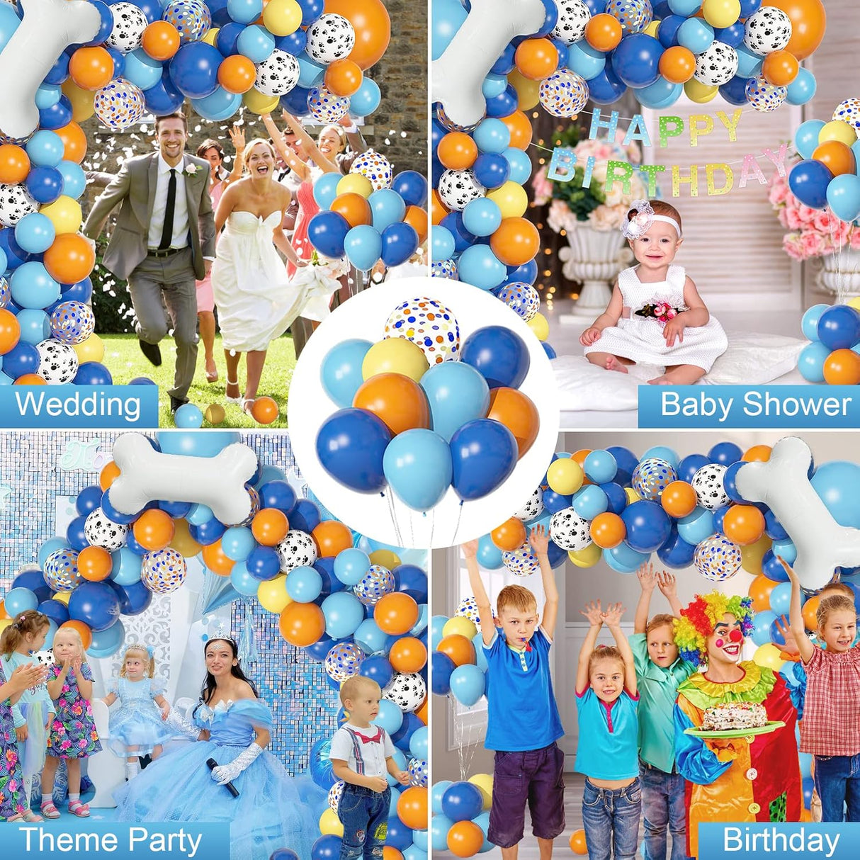 Kit Decoración Fiesta Cumpleaños Bebé, Arco Globos y Banner