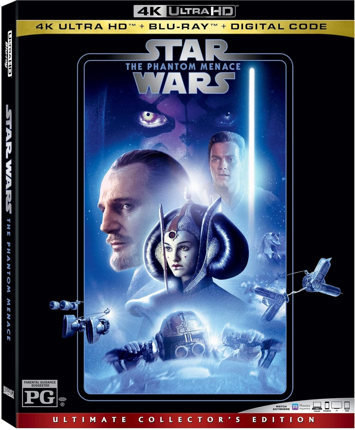 Película Star Wars: The Phantom Menace [4K UHD] Blu-Ray