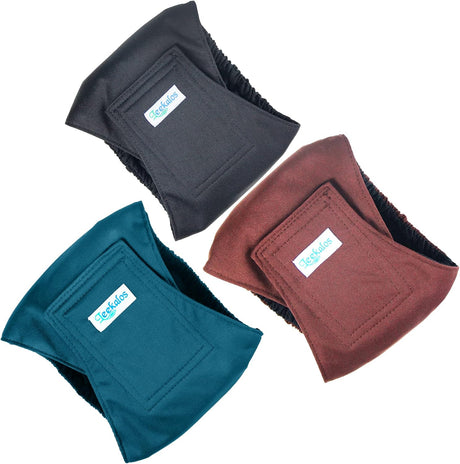 Leekalos Pañales para perros macho café, S)