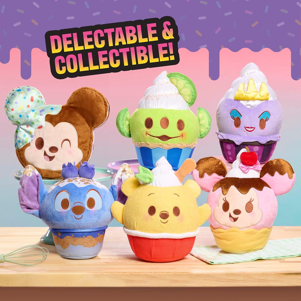 Peluche Squeeze-A-Munch Stitch, Just Play, 10 pulgadas, aroma a postre