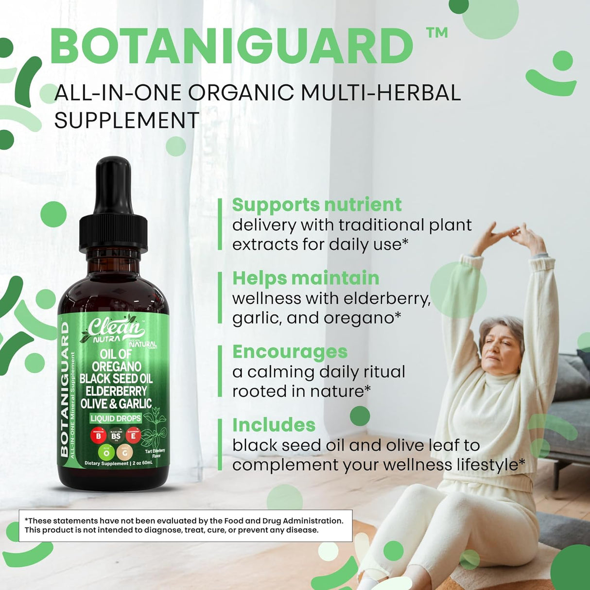 Nutra BOTANIGUARD Drops con Oregano, Aceituna y Elderberry