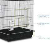 Jaula cuadrada para aves color negro Prevue Pet Products