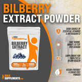 Suplemento Extracto de Arándano para Ojos, Sin Gluten, 500mg