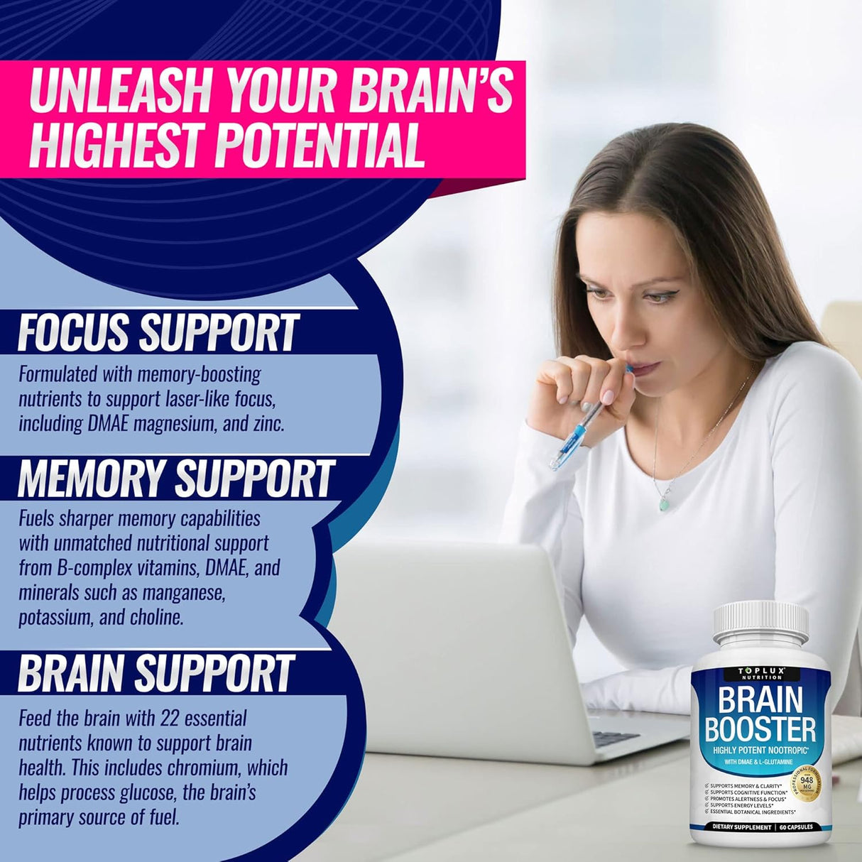 Suplementos Alimenticios cerebral nootrópico potenciador