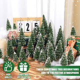 Árboles de Navidad Artificiales con Base de Madera para Decorar
