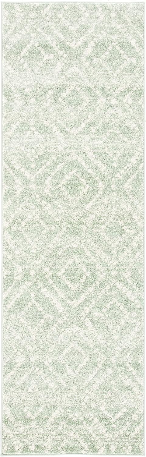 Alfombra Runner Moderna Diseño Diamante, Ideal para Áreas de Tráfico, ADR131Y