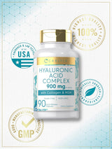 Carlyle Ácido hialurónico con colágeno 900 mg 90 cápsulas