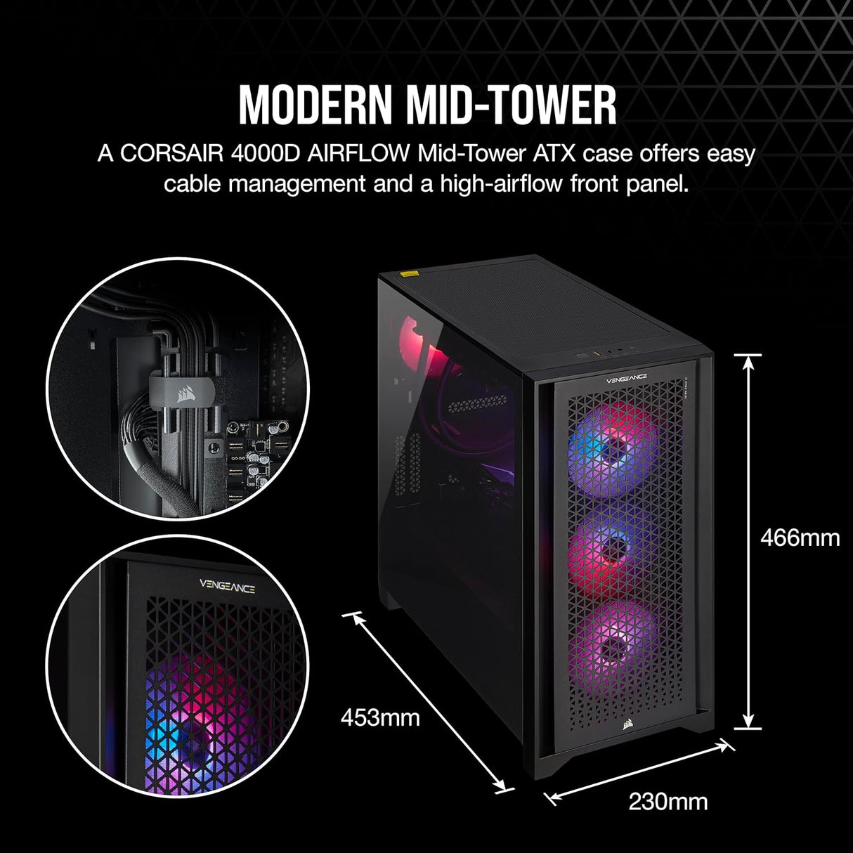Computadora Corsair Vengeance i7400 Series PC para juegos