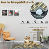 Rascador para gatos con cintas de velcro protegen alfombras