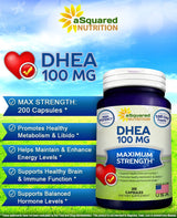 Píldoras de suplementos Pure 200 Capsules aSquared