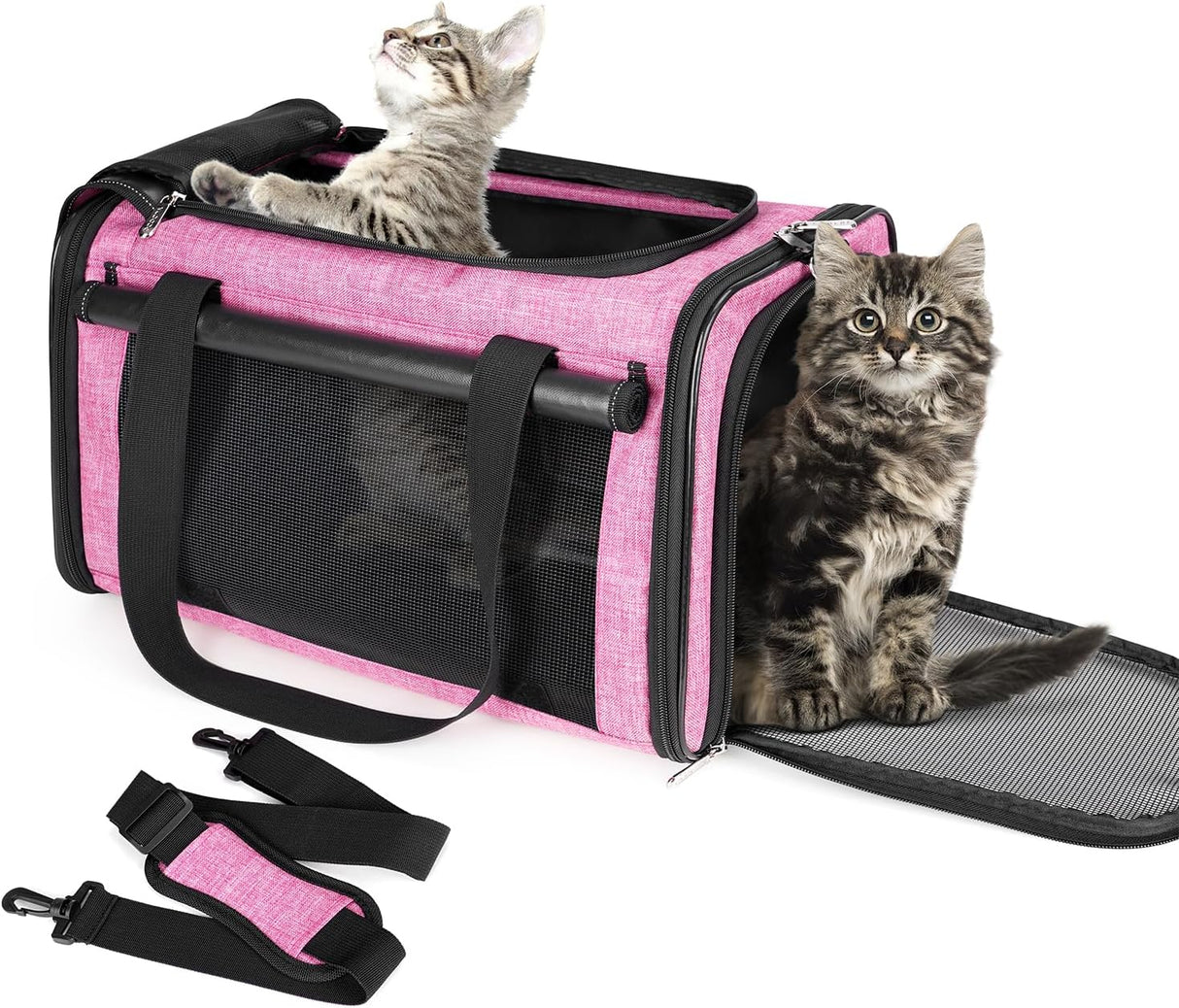 Transportín para mascotas YUDODO 25 lbs, ligero y plegable