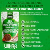 Suplemento de Hongos Wixar - Mezcla 10 Hongos Extracto 4oz