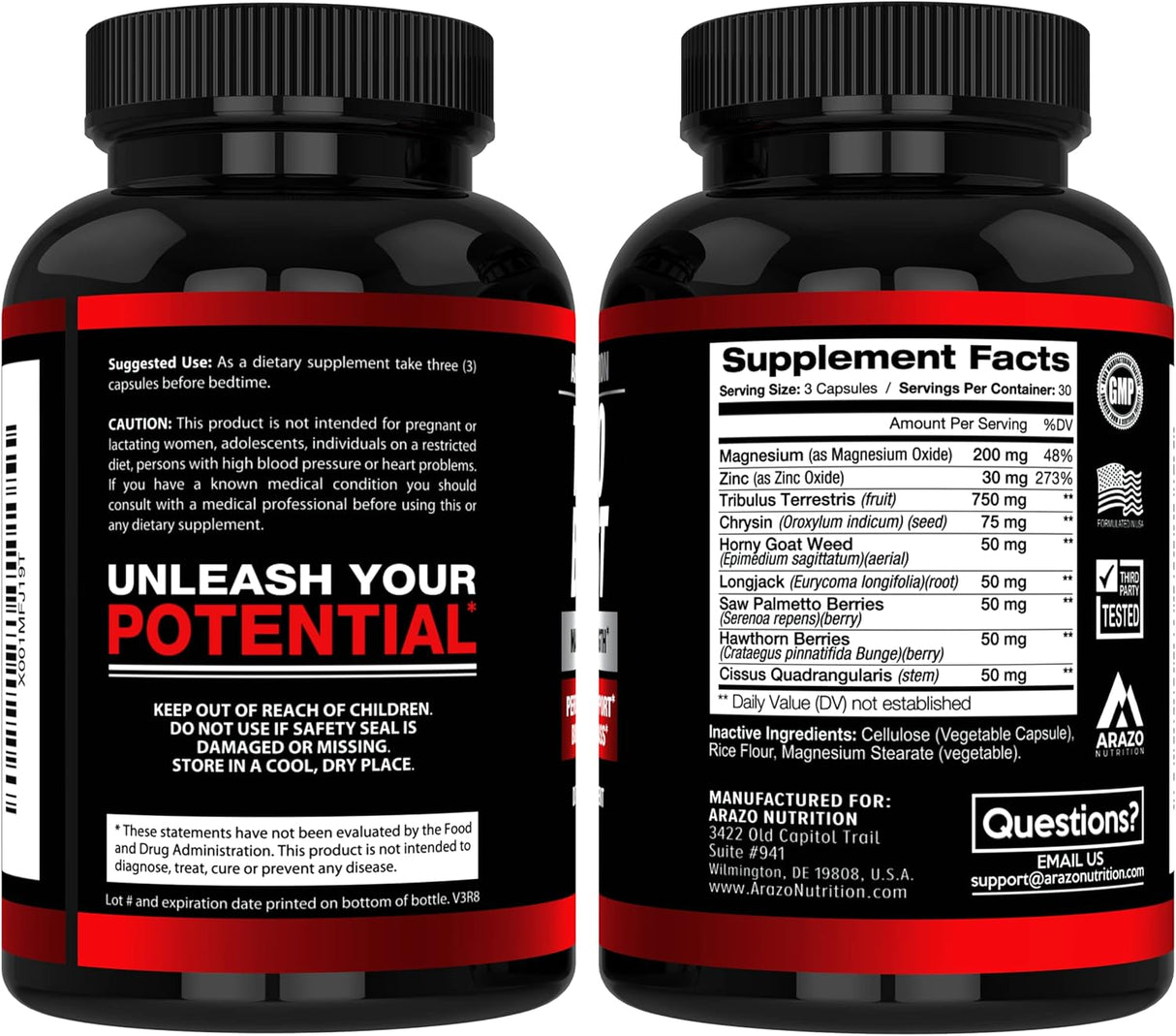 Suplemento TestoBoost Test Booster   Tribulus 90 capsulas