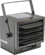 Calefactor de 7,500 vatios y 240 V con control remoto, Gris