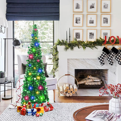 Árbol de Navidad MACTING 5ft Pop Up con luces y brillo