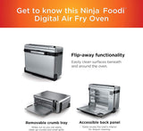 Horno de Aire Ninja SP101, 8 en 1, Capacidad Plegable