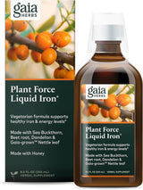 Suplemento Hierro líquido planta force gaia Herbs 16 onzas