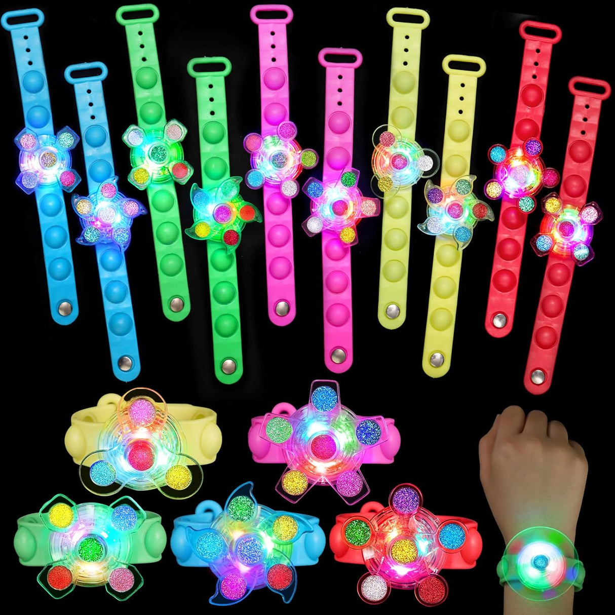 Favores de fiesta para niños: pulseras iluminadas