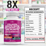 Suplemento Collagen Pills NEW AGE - Vitamina DHT 90 cápsulas